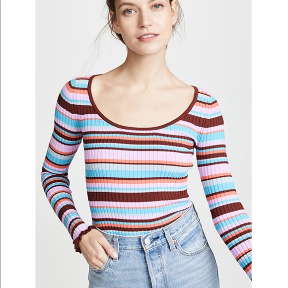 Cinq à Sept striped Estella top - Picture 1 of 8